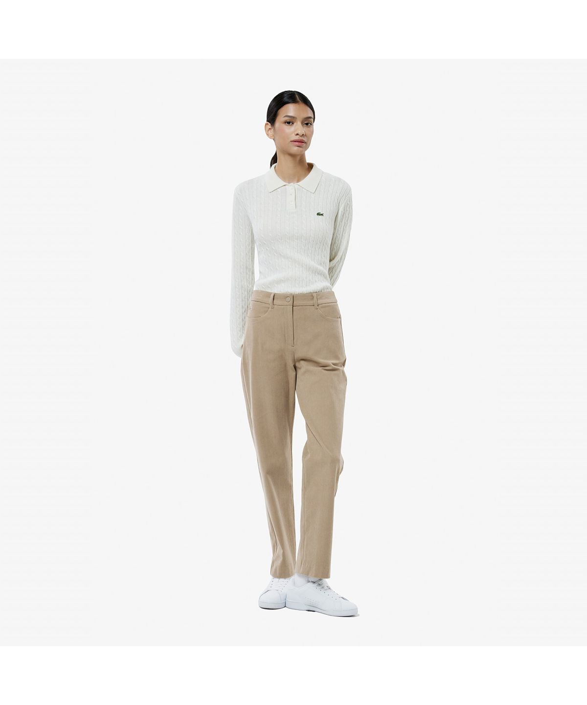 라코스테(LACOSTE) 여성 스트레이트 팬츠 HF005E-55N 02S