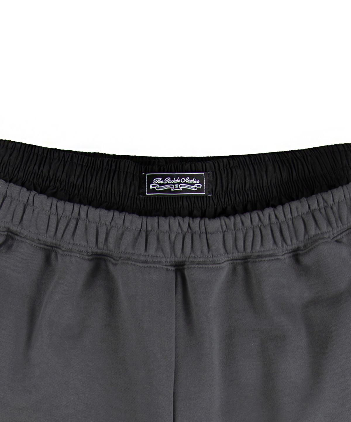 락케이크(ROCKCAKE) Boxer Layered Curved 2way Jogger - Charcoal