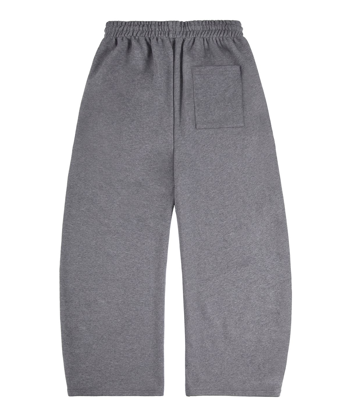 락케이크(ROCKCAKE) Lettering Wide Curved Jogger - Gray