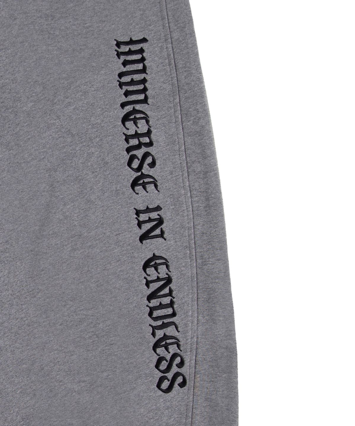 락케이크(ROCKCAKE) Lettering Wide Curved Jogger - Gray