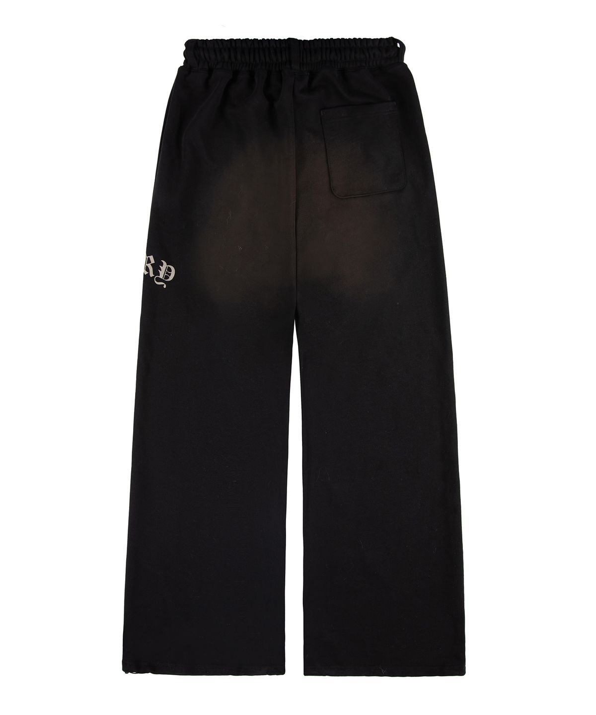 락케이크(ROCKCAKE) Washed Cross Lettering 2way Jogger - Black