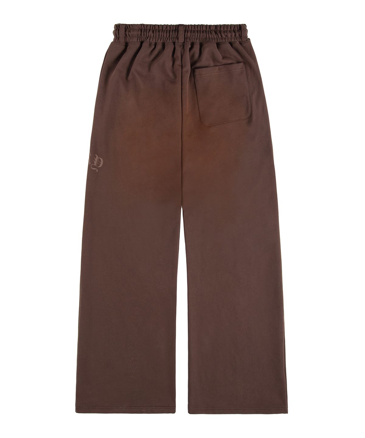 락케이크(ROCKCAKE) Washed Cross Lettering 2way Jogger - Brown