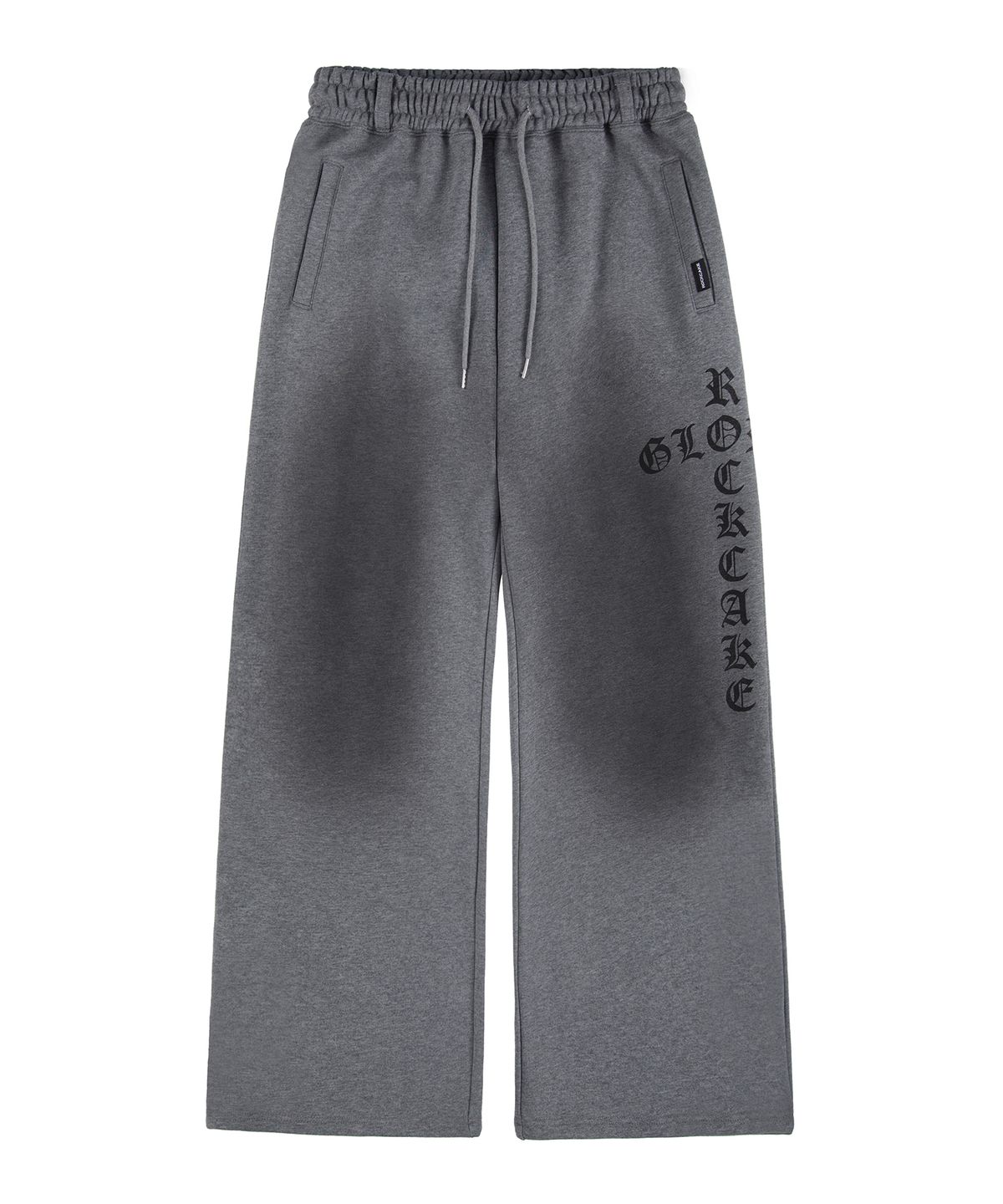 락케이크(ROCKCAKE) Washed Cross Lettering 2way Jogger - Gray