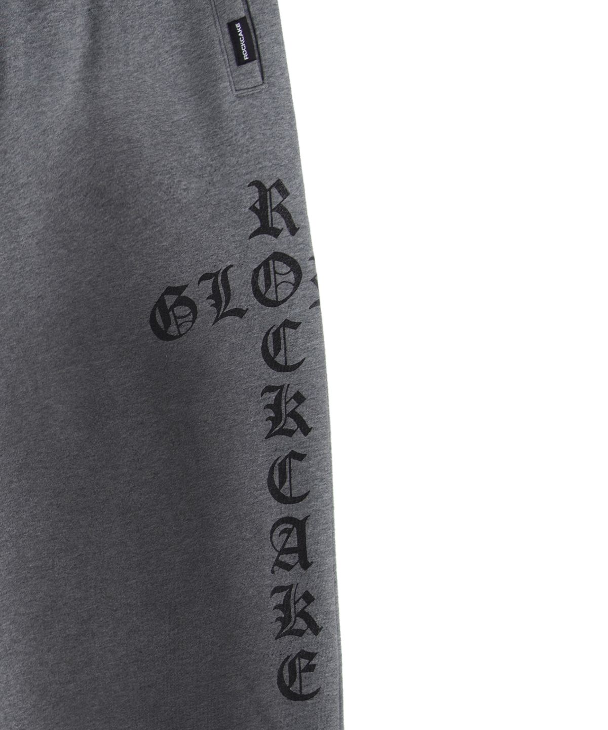 락케이크(ROCKCAKE) Washed Cross Lettering 2way Jogger - Gray