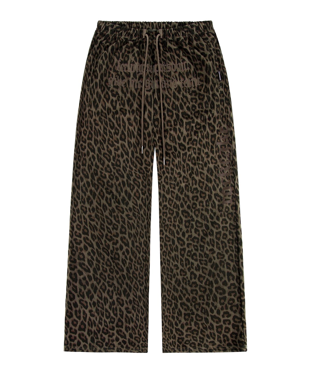 락케이크(ROCKCAKE) Leopard Wide 2way Jogger - Brown