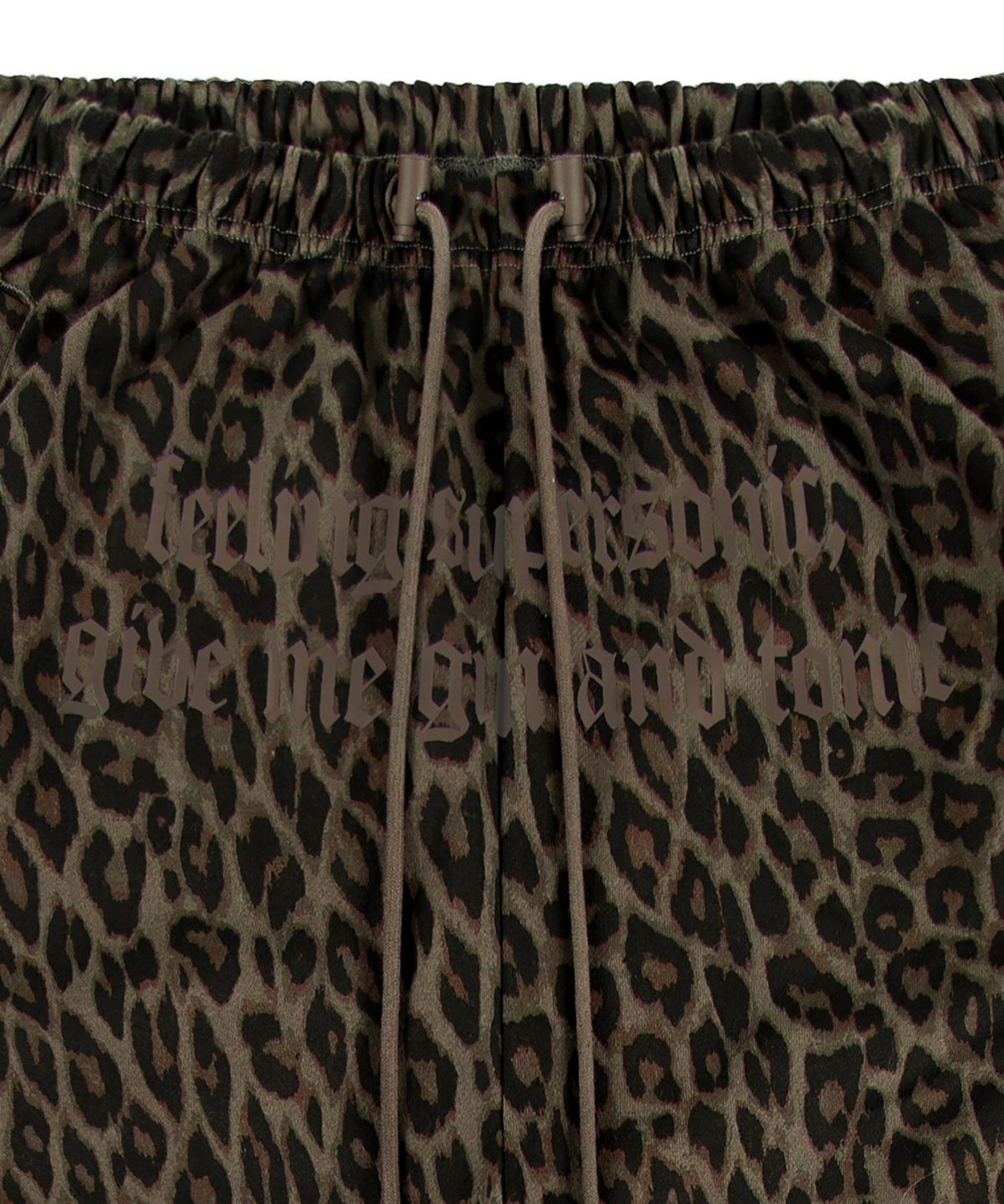 락케이크(ROCKCAKE) Leopard Wide 2way Jogger - Brown