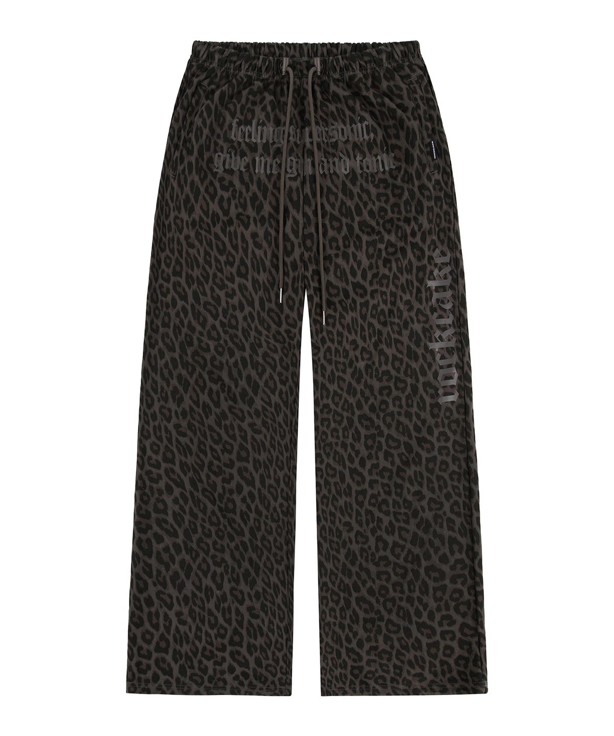 락케이크(ROCKCAKE) Leopard Wide 2way Jogger - Charcoal