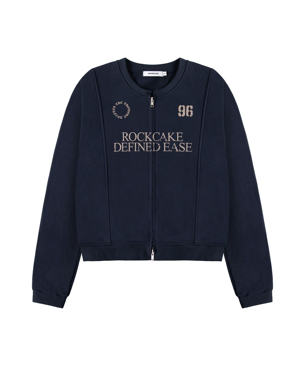 락케이크(ROCKCAKE) Defined Zip Up Sweatshirt - Navy