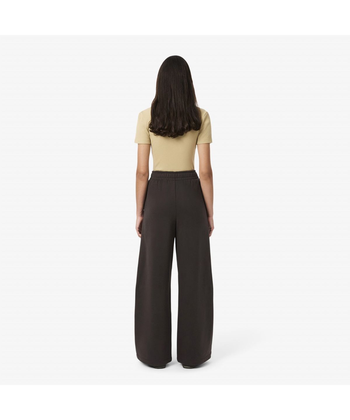 라코스테(LACOSTE) 여성 와이드핏 체크 크록 트랙팬츠 XF8401-55N SKB