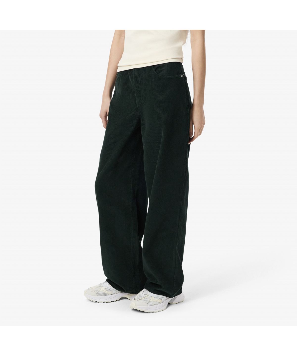 라코스테(LACOSTE) 여성 코듀로이 와이드 팬츠 HF8429-55N YZP
