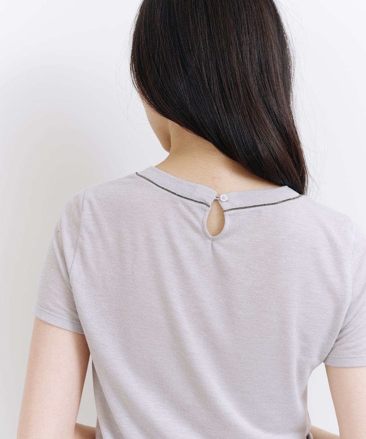 라피네아뜰리에(RAFFINE ATELIER) 베이직 시어 티셔츠 그레이