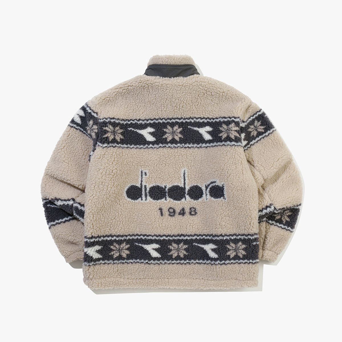 디아도라(diadora) 모르비 패턴 플리스 자켓 BEIGE