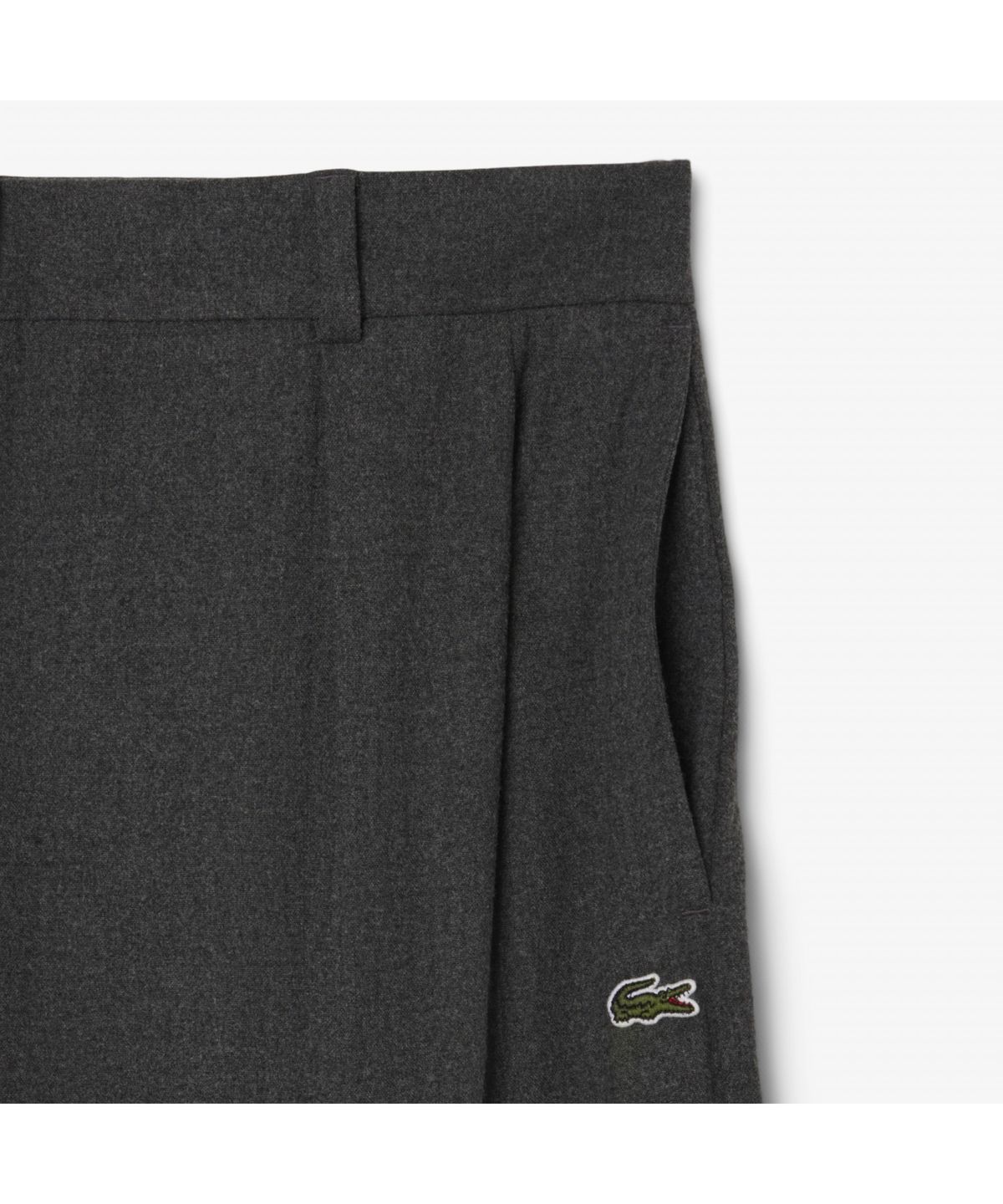 라코스테(LACOSTE) 여성 플란넬 와이드 팬츠 HF8424-55N 050