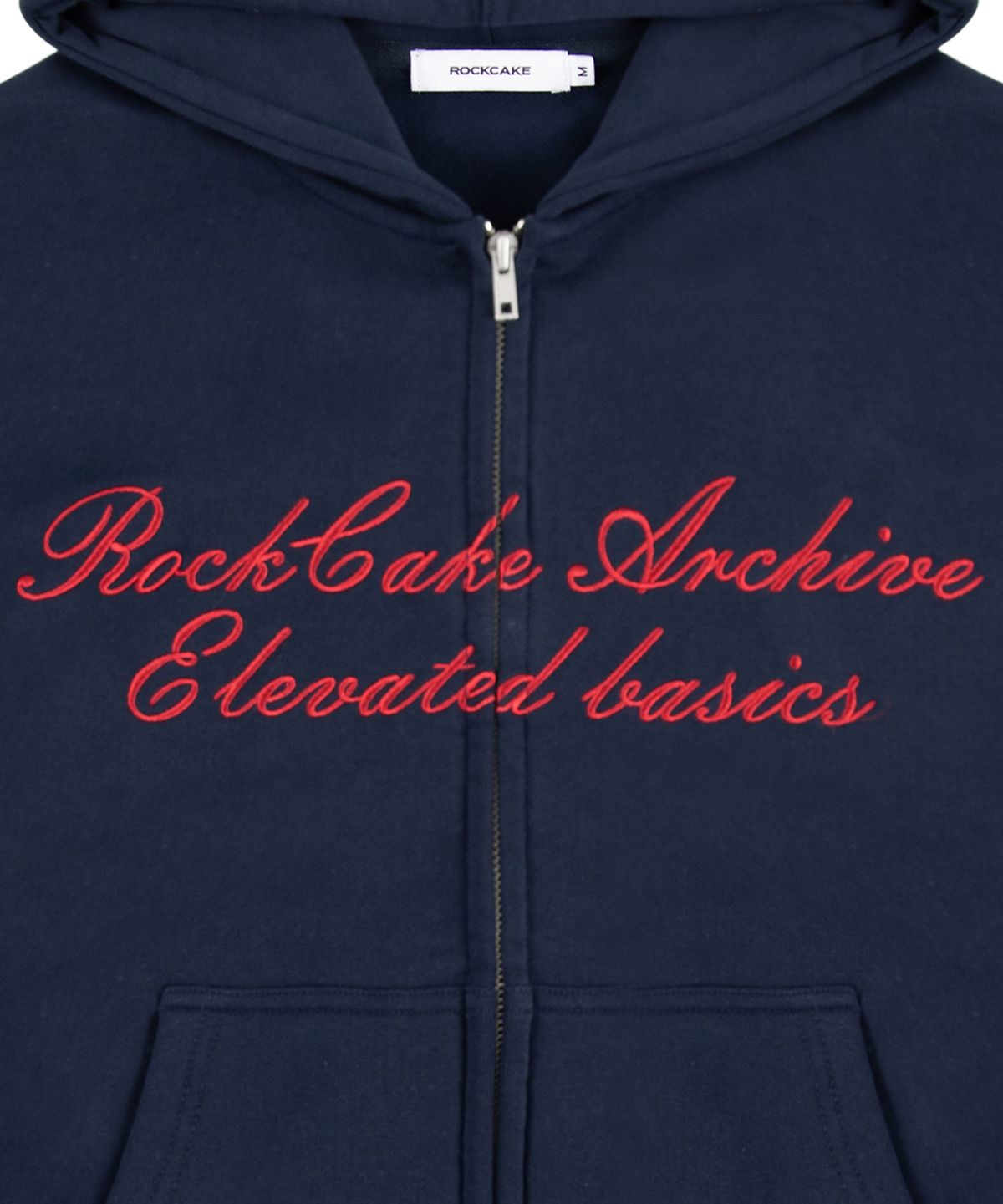 락케이크(ROCKCAKE) 96 Script Zip Up Hoodie - Navy
