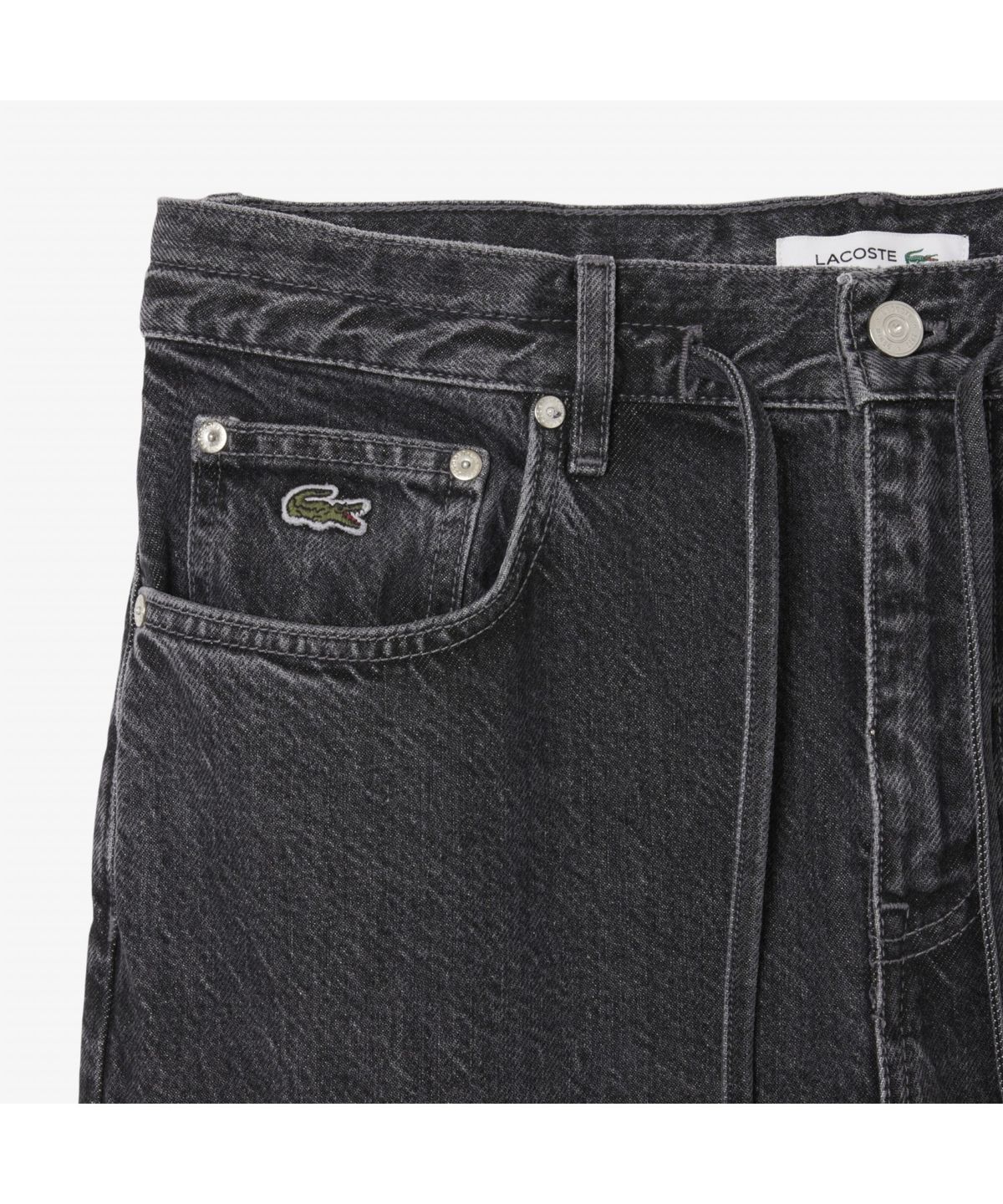 라코스테(LACOSTE) 여성 와이드 데님팬츠 HF2448-55N 6NM