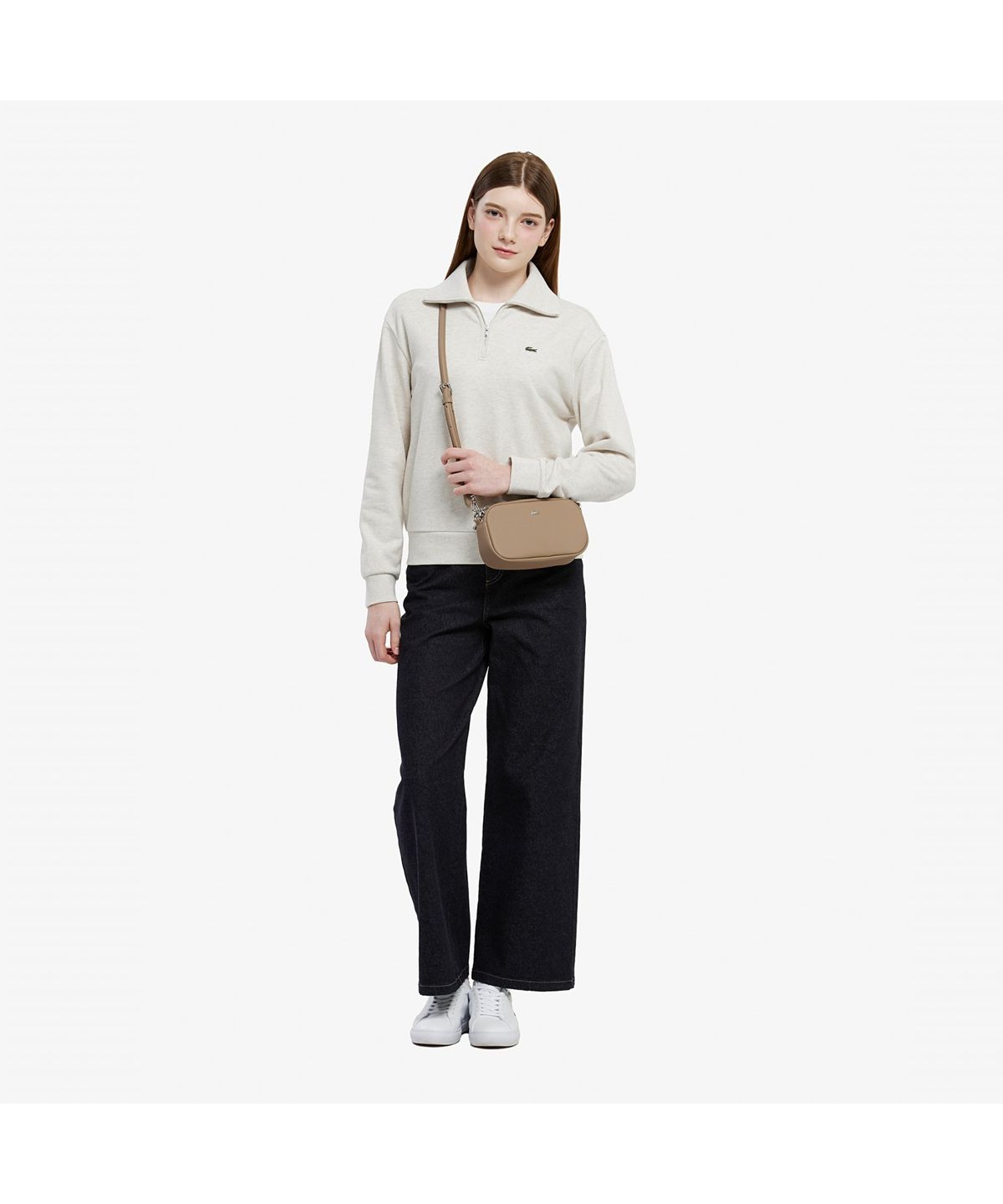 라코스테(LACOSTE) 여성 세미와이드 캐주얼 데님팬츠 HF608E-55N HDE