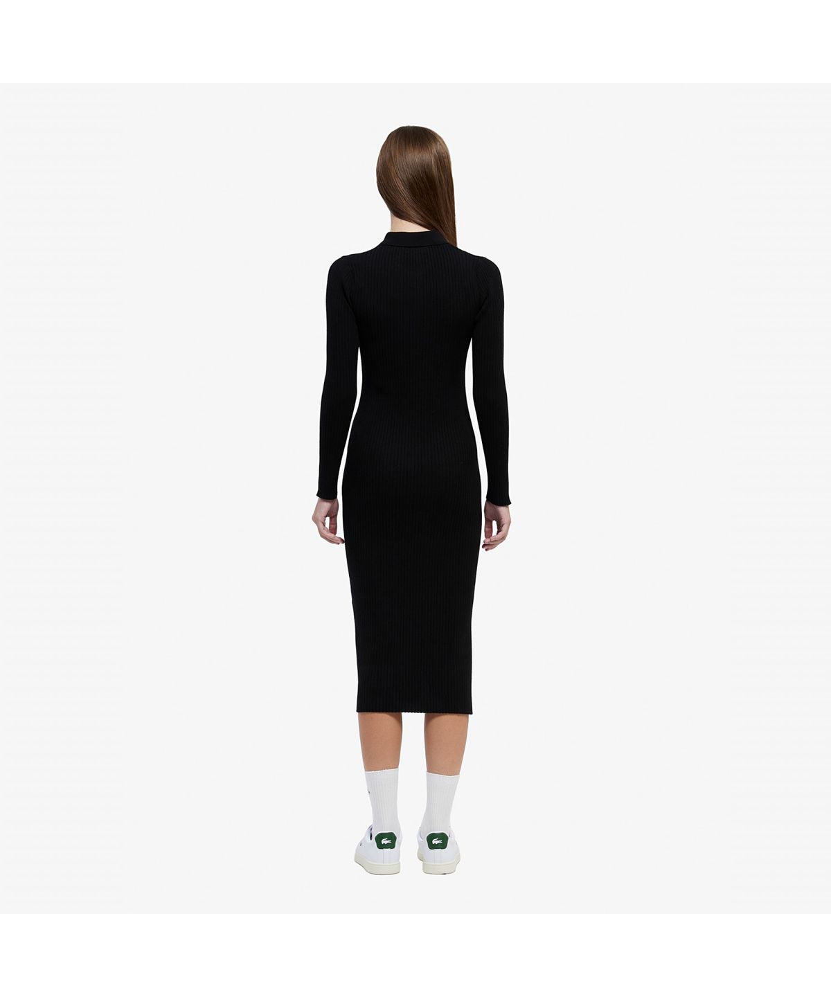 라코스테(LACOSTE) 여성 립조직 카라 드레스 EF997E-55N 031