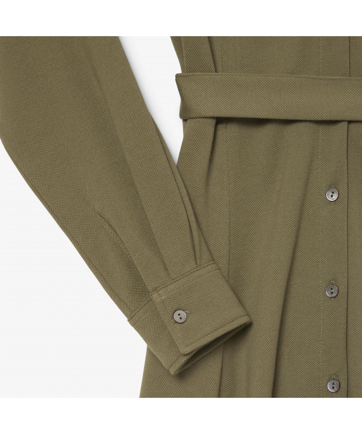 라코스테(LACOSTE) 여성 핏앤플레어 벨티드 폴로 드레스 EF5299-55N E9F