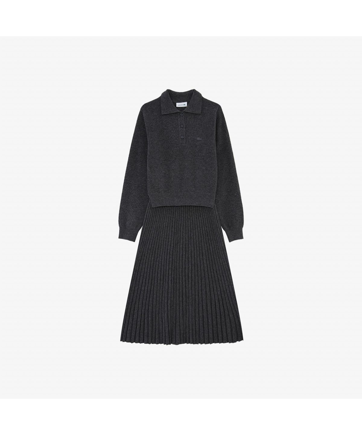 라코스테(LACOSTE) 여성 핏앤플레어 스웨터 드레스 EF294E-55N 050