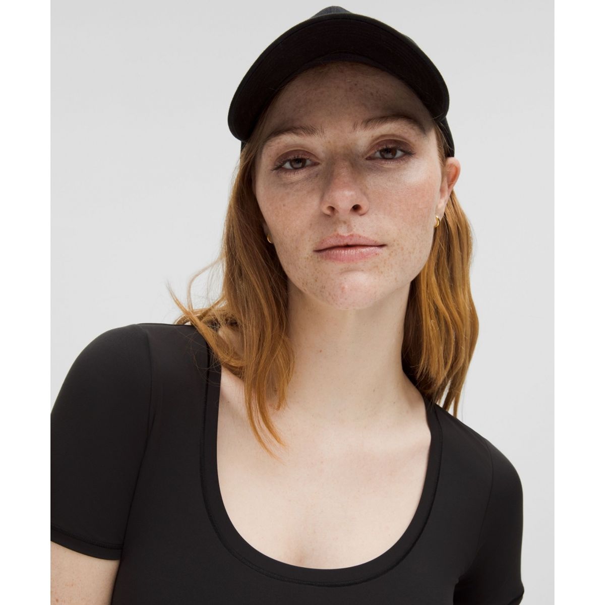 룰루레몬(LULULEMON) 원더모스트 Ultra Soft Nulu 스쿱넥 티셔츠  BLK