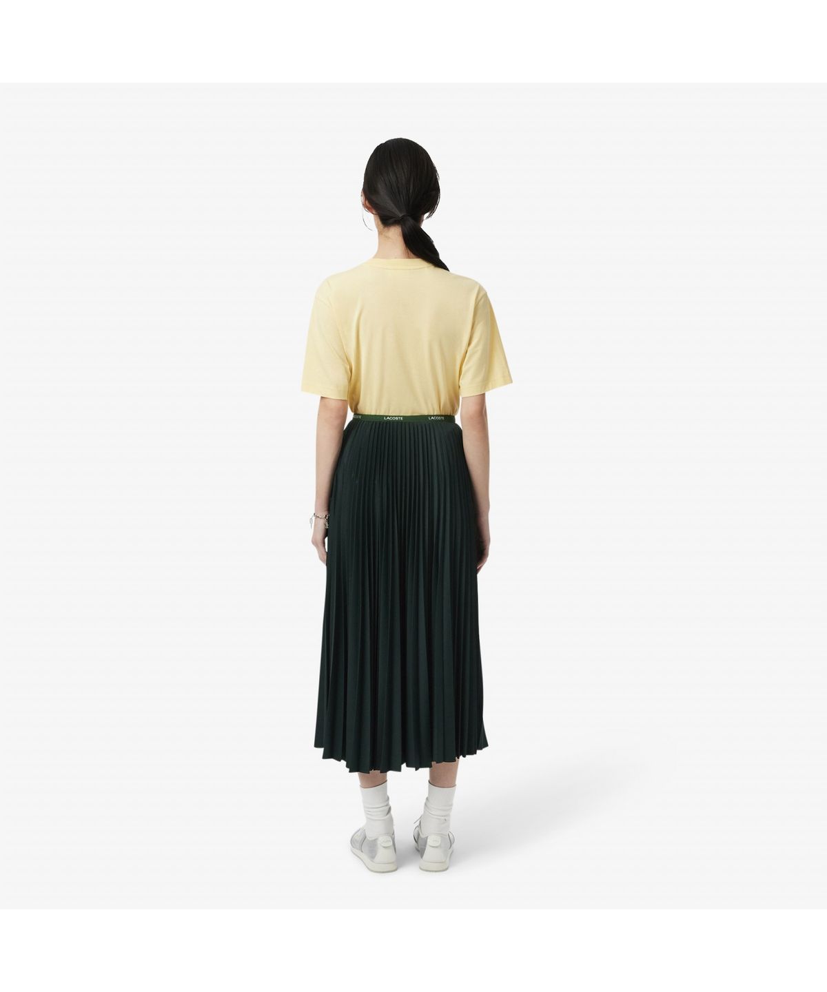 라코스테(LACOSTE) 여성 롱플리츠 폴리 롱스커트 JF1402-55N YZP