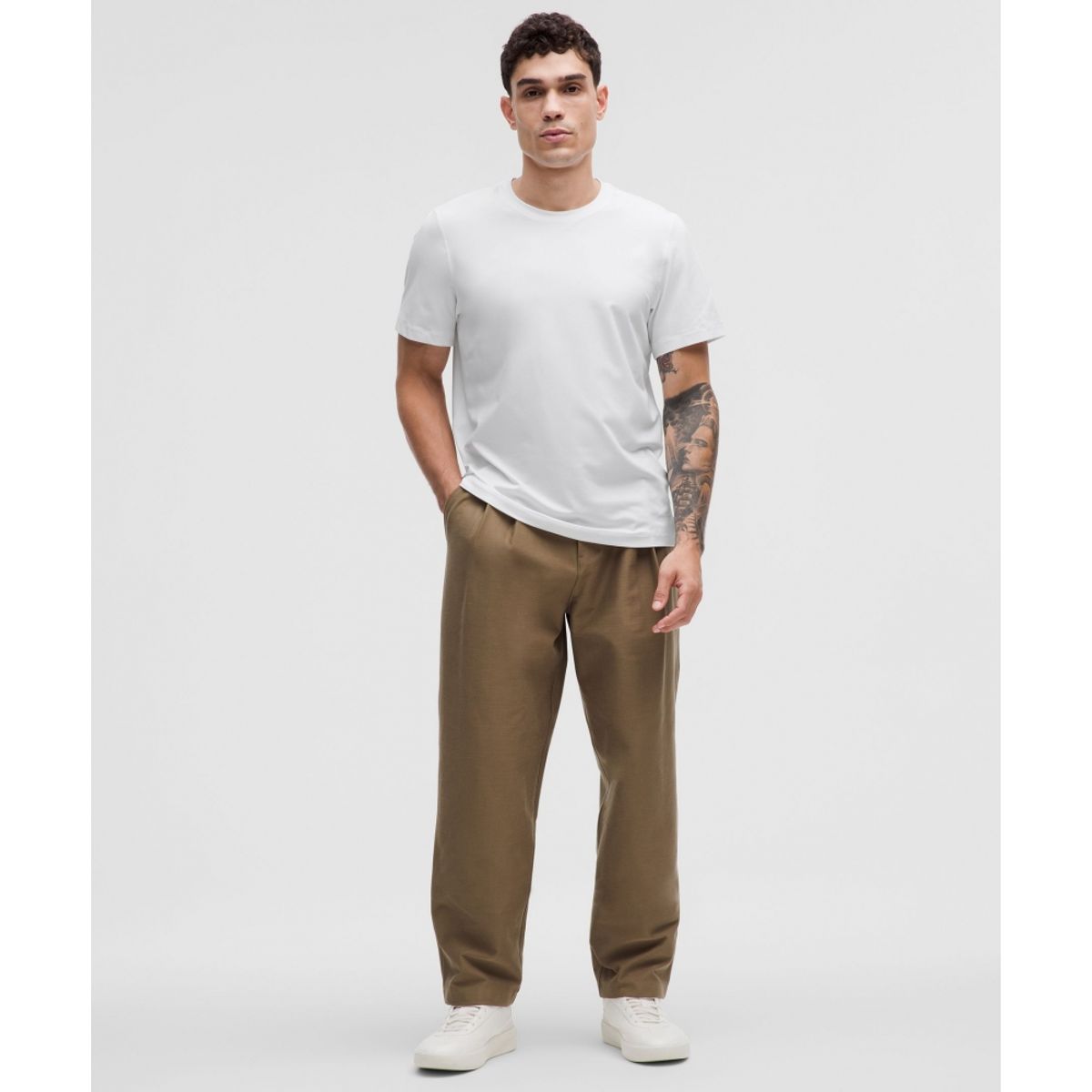 룰루레몬(LULULEMON) 소프트 저지 숏슬리브 셔츠  WHT