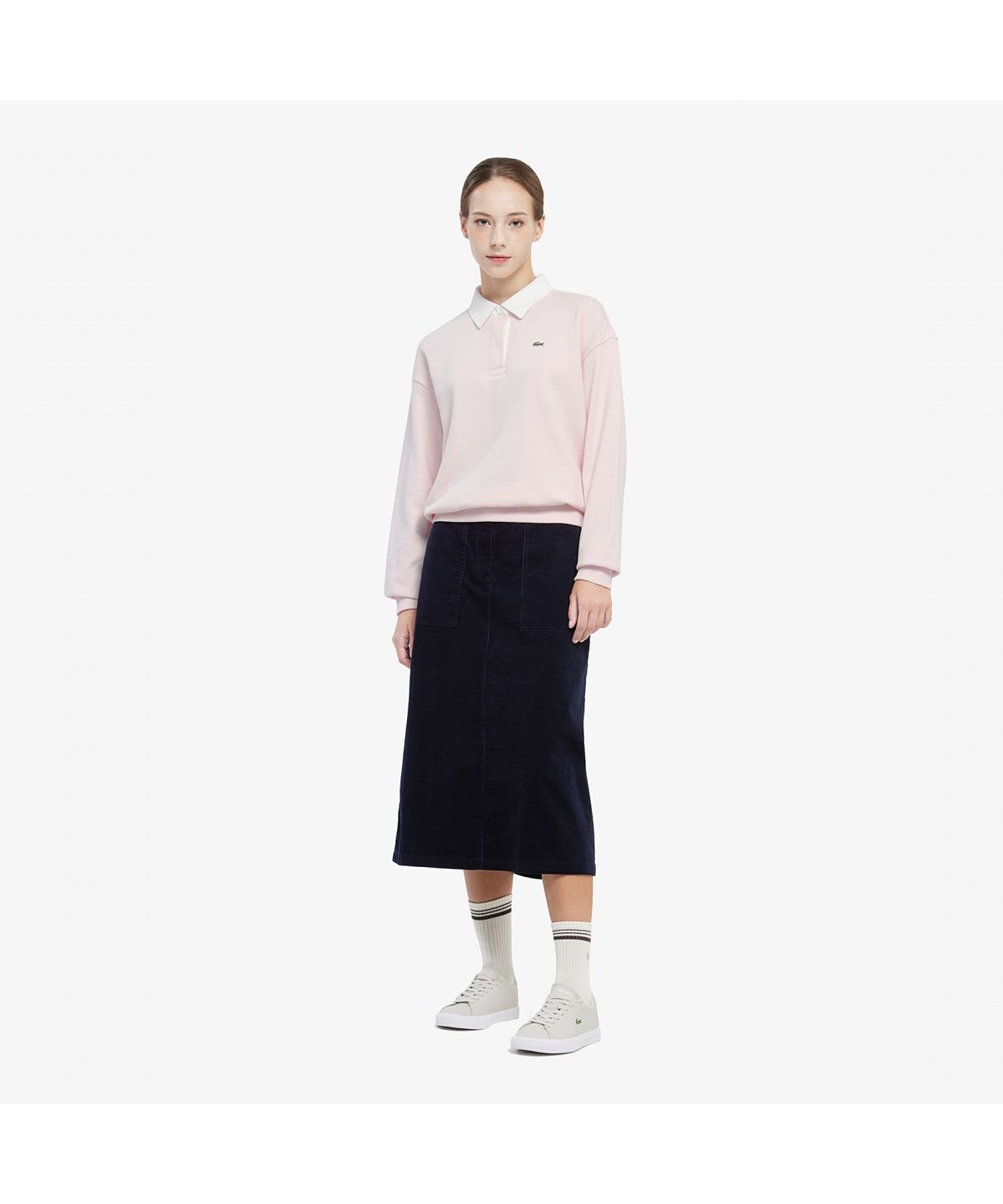 라코스테(LACOSTE) 여성 코듀로이 스커트 JF426E-55N HDE