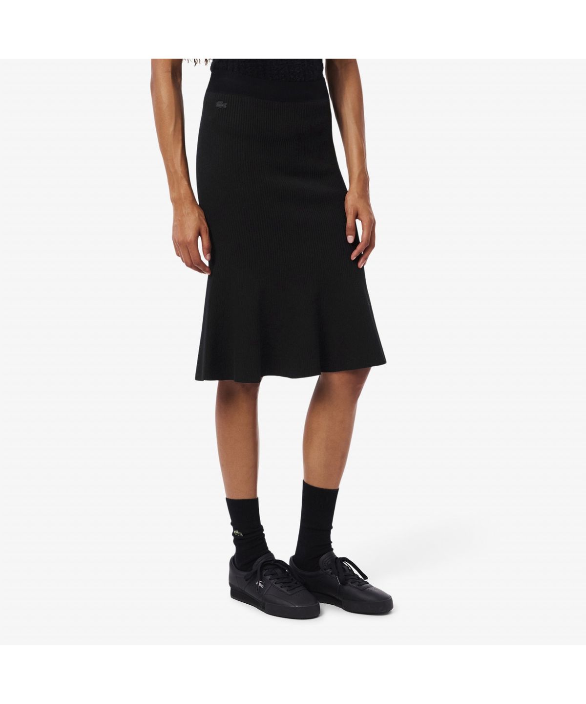 라코스테(LACOSTE) 여성 3D 립조직 플레어 미디스커트 JF4162-55N 031