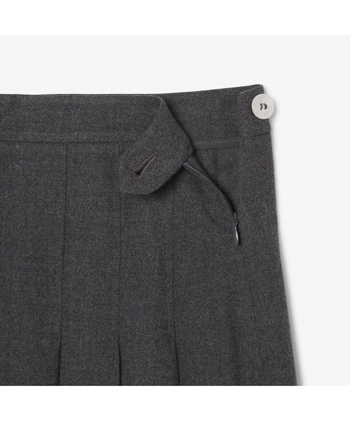 라코스테(LACOSTE) 여성 플란넬 플리츠 미디스커트 JF5358-55N 050