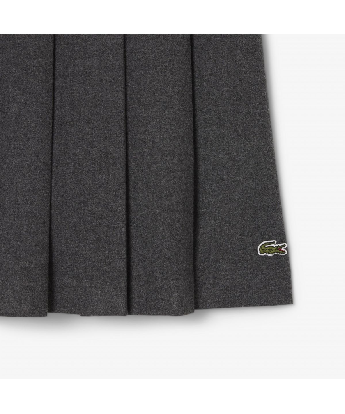 라코스테(LACOSTE) 여성 플란넬 플리츠 미디스커트 JF5358-55N 050