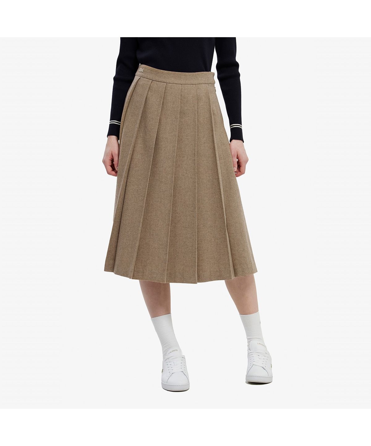 라코스테(LACOSTE) 여성 울 플리츠 미디스커트 JF427E-55N DPC