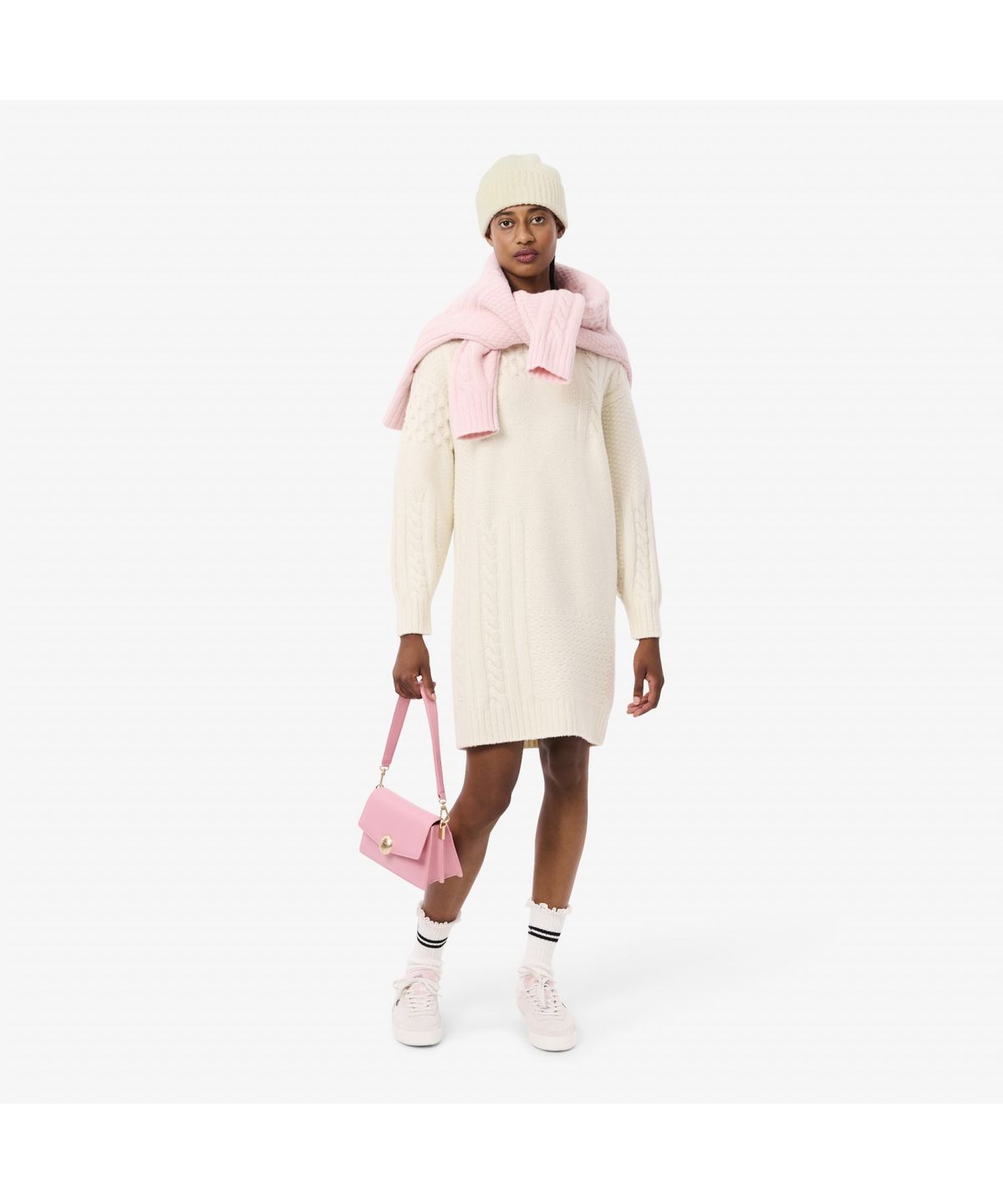 라코스테(LACOSTE) 여성 3D 울 심리스 비니 RB4163-55N XFJ