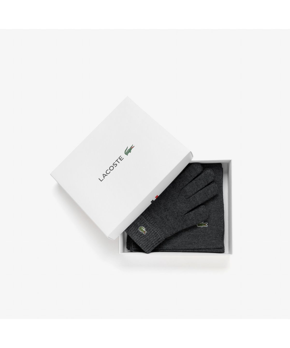 라코스테(LACOSTE) 공용 머플러, 장갑 기프트 세트 RE302E-55N 050
