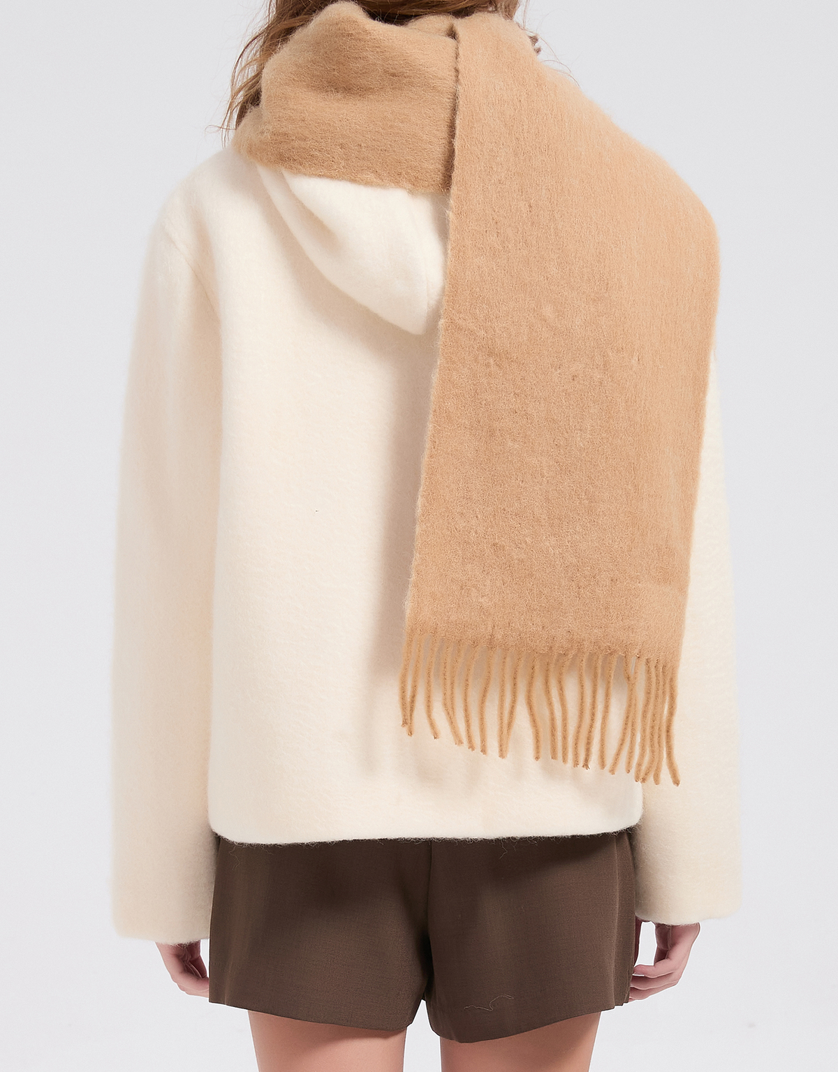 트위디아(TWEEDY-A) Dia Love Ribbon Muffler Camel