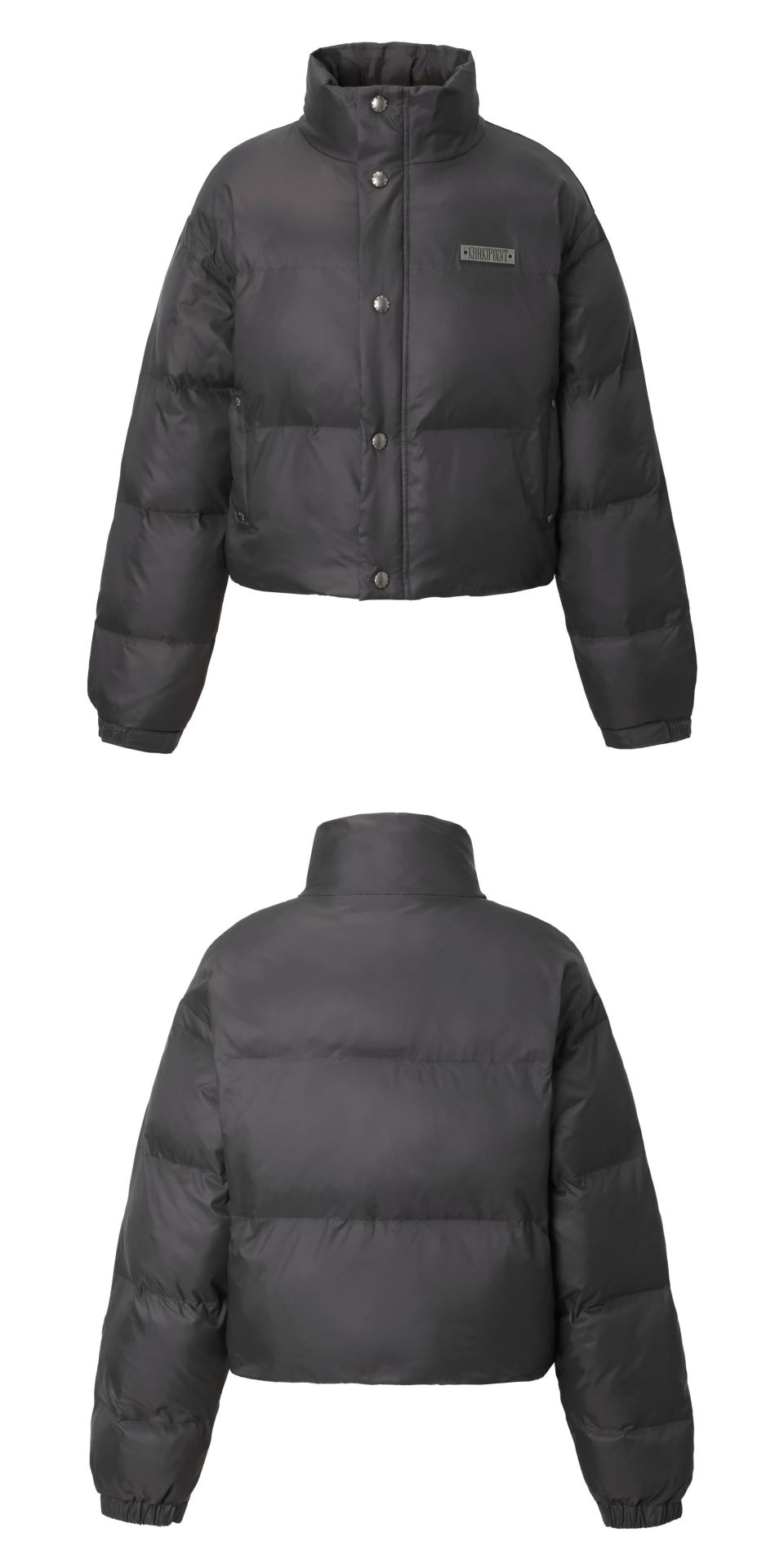 MUSINSA公式 | KHAKIPOINT Stud Padded Jacket (charcoal)