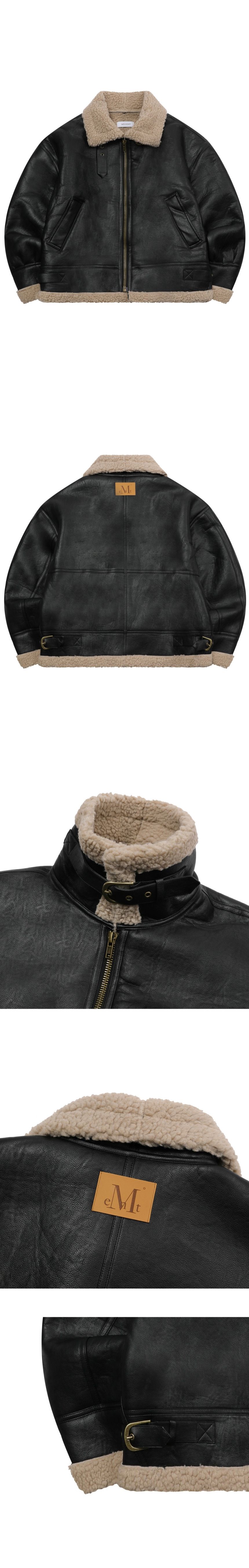 MUSINSA公式 | MUCENT カイブレザー ワッペン ムートンジャケット 男女