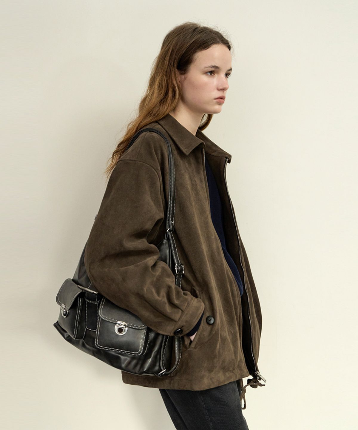 위메농(OUI MAIS NON) Noar suede jacket