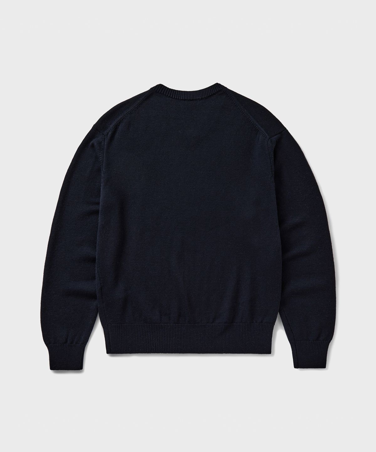 브랜디드(BRANDED) [SUPERIOR] CLOUD SUPERFINE V-NECK KNIT [DARK NAVY]
