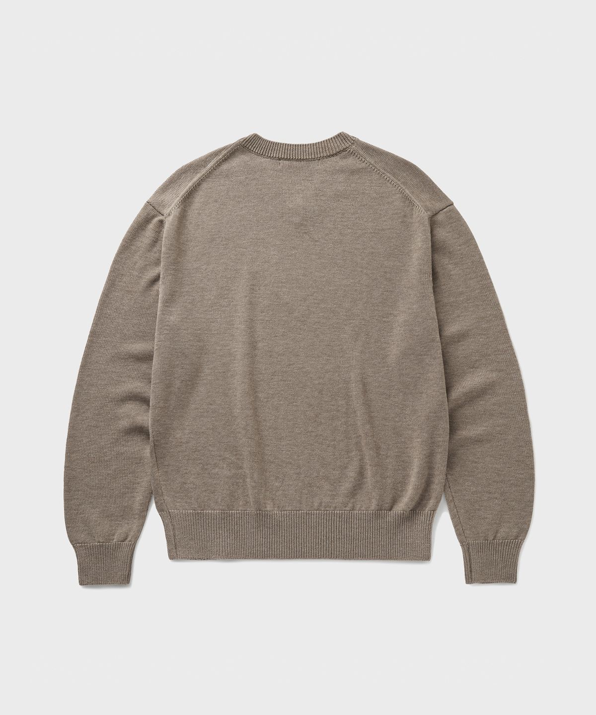 브랜디드(BRANDED) [SUPERIOR] CLOUD SUPERFINE V-NECK KNIT [SAND BEIGE]