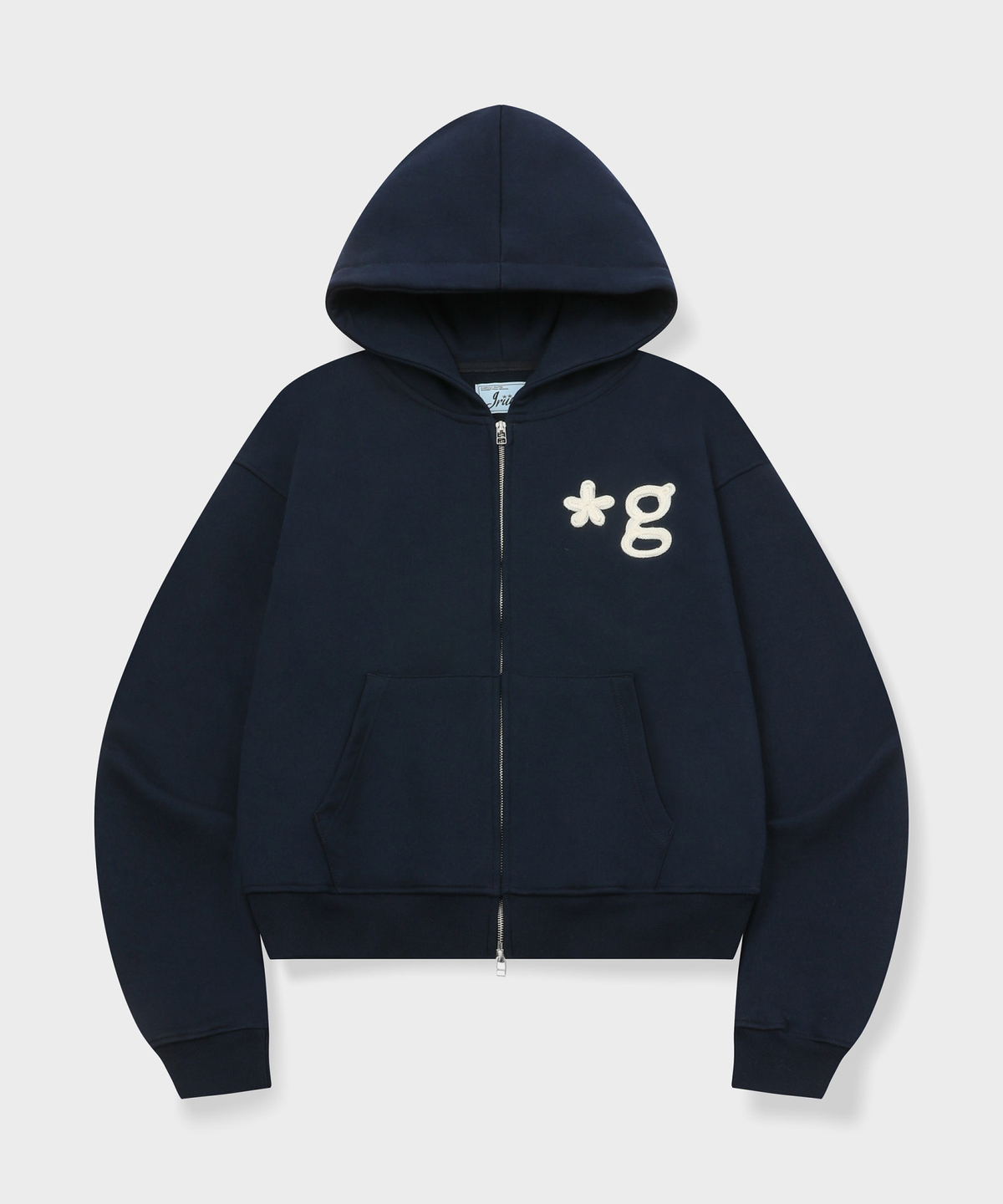 글런든(GRUNDEN) 핸드워크 후드집업 (잉크네이비)_G25AUJJP01IN
