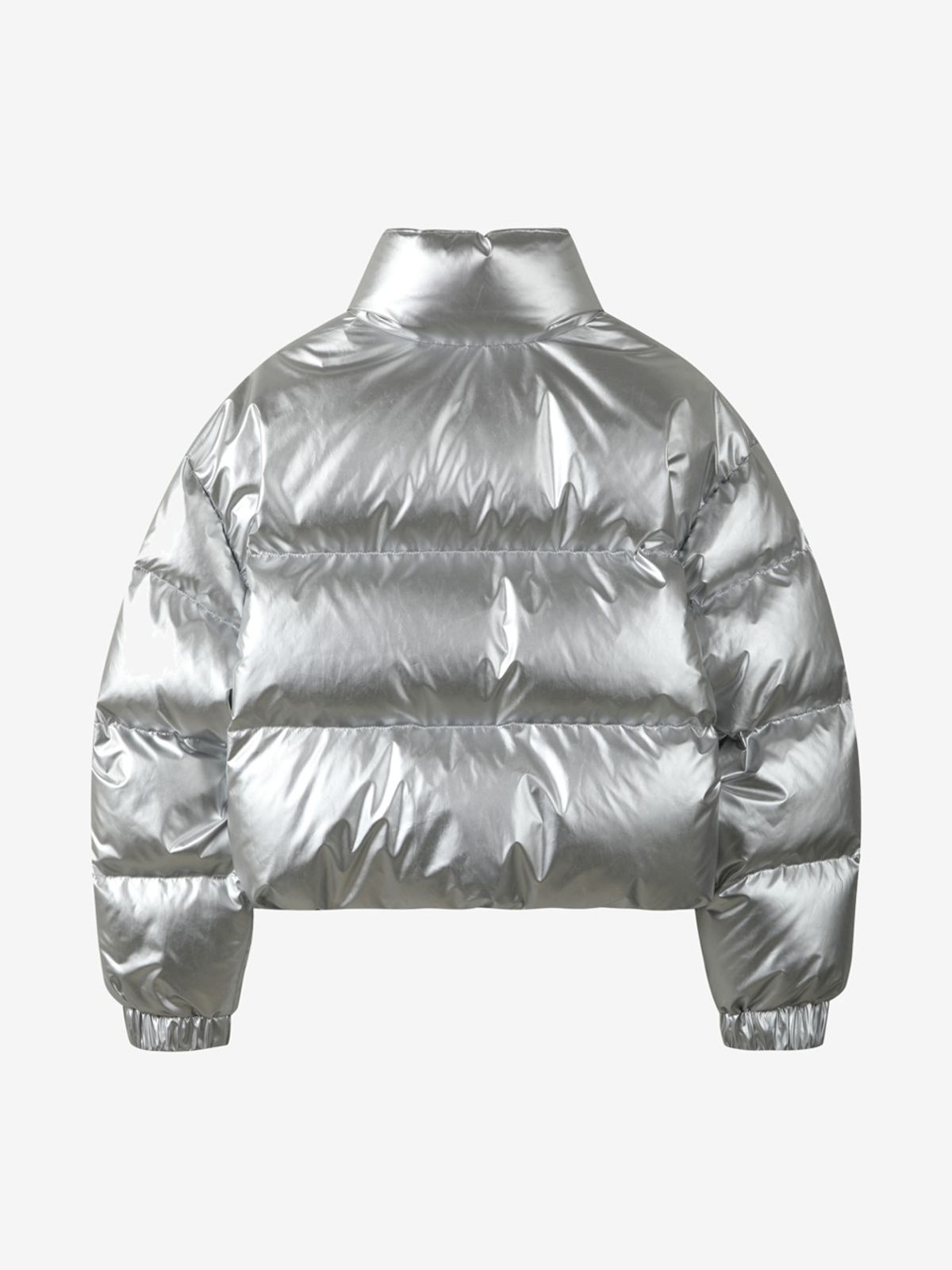 엘유브이엠(LUVM) GLOSSY CROP DUCK DOWN_SILVER