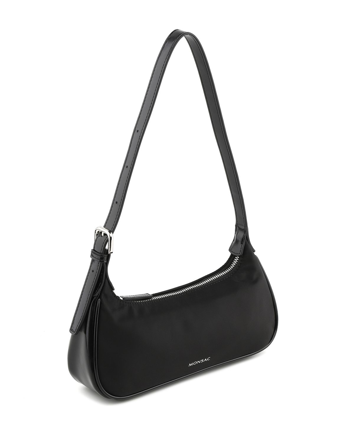 몽삭(MONSAC) 몽삭 로이 Nylon 숄더백 미디움 블랙 AP24-2503-BN