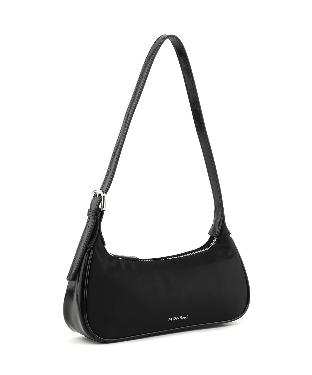 몽삭(MONSAC) 몽삭 로이 Nylon 숄더백 미디움 블랙 AP24-2503-BN