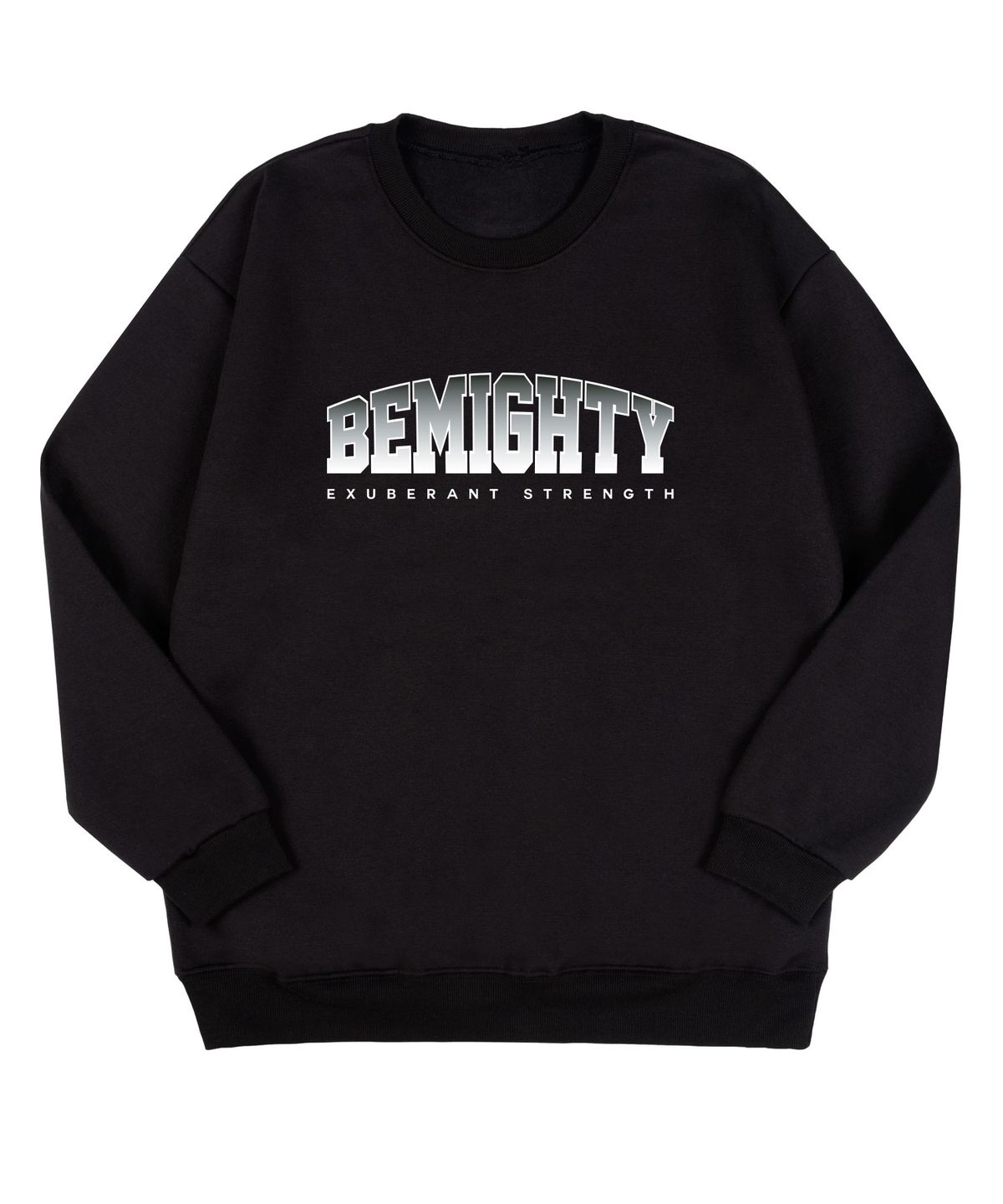 비마이티(BEMIGHTY) 그라데이션 컬리지 기모 오버핏 스웨트셔츠