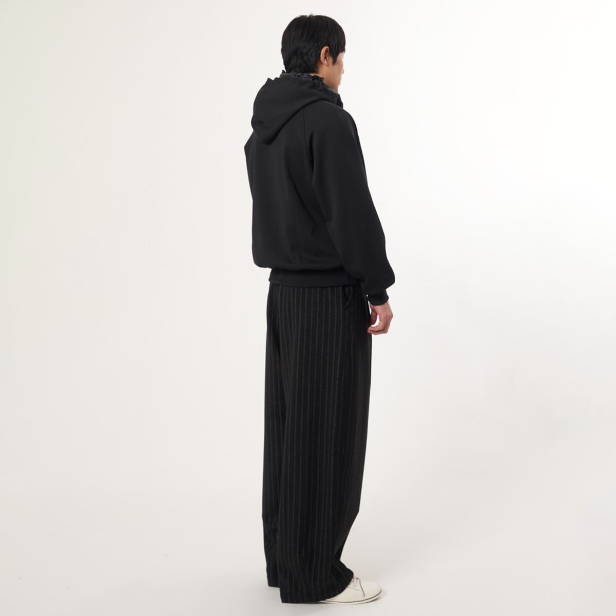 애스플래폼(ATHPLATFORM) AU52PT07_레트로 스트라이프 와이드팬츠_블랙