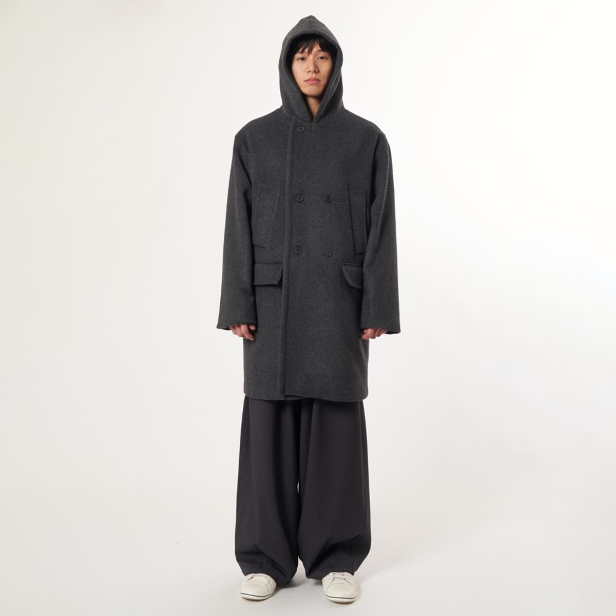 애스플래폼(ATHPLATFORM) AU52CT01_더블 후드코트_차콜