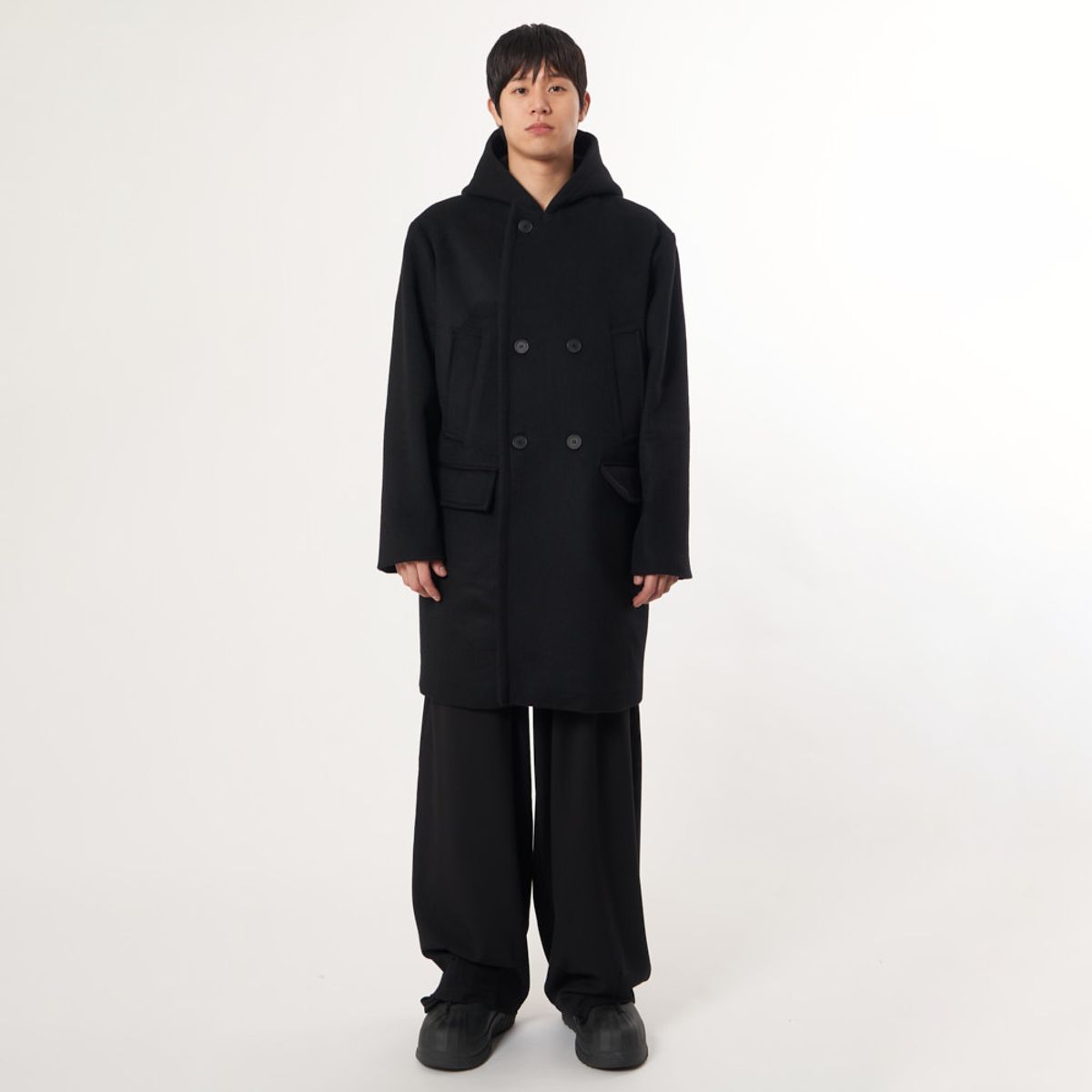 애스플래폼(ATHPLATFORM) AU52CT01_더블 후드코트_블랙