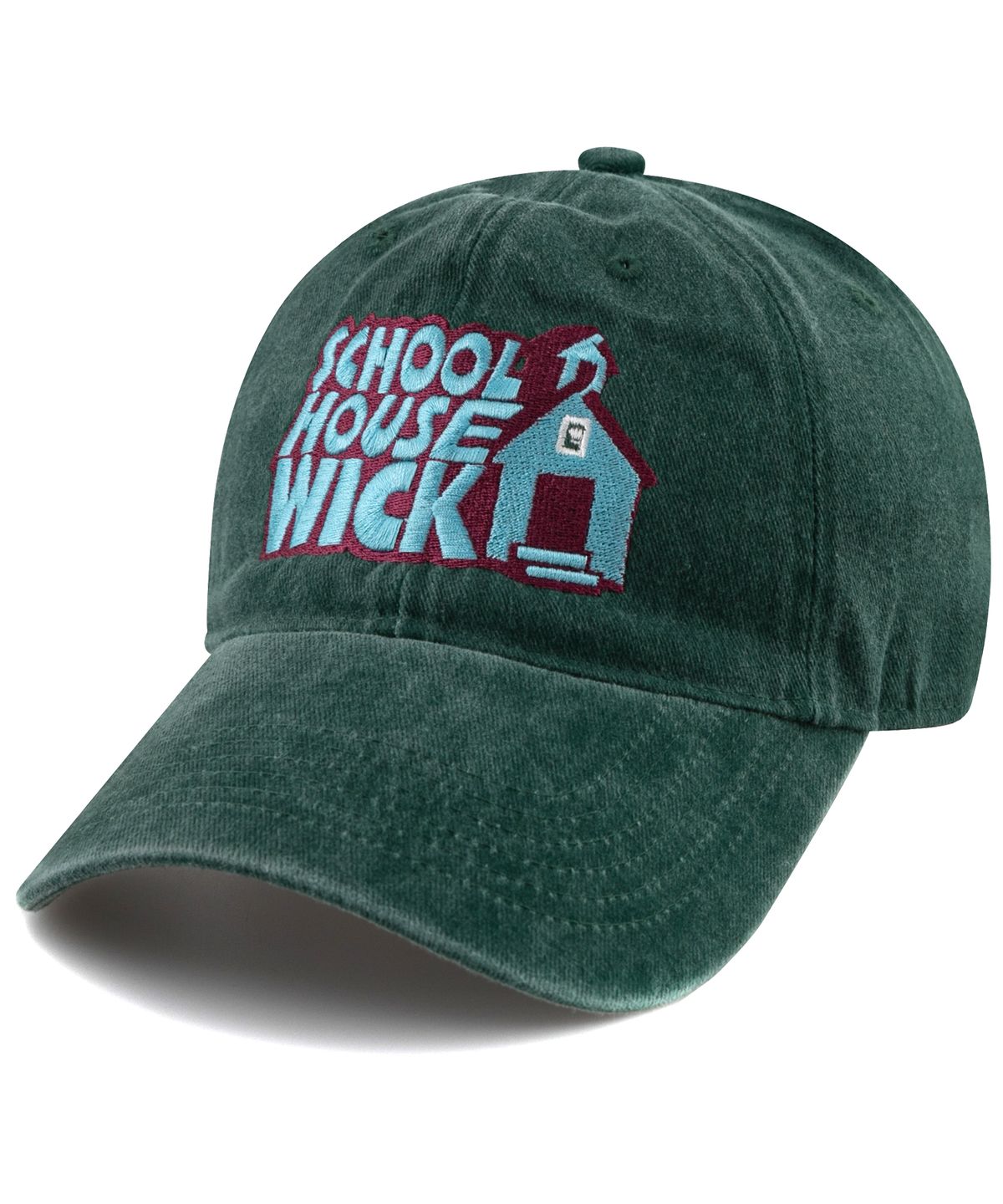 윅(WICK) SCHOOL HOUSE 스톤 워시드 볼캡