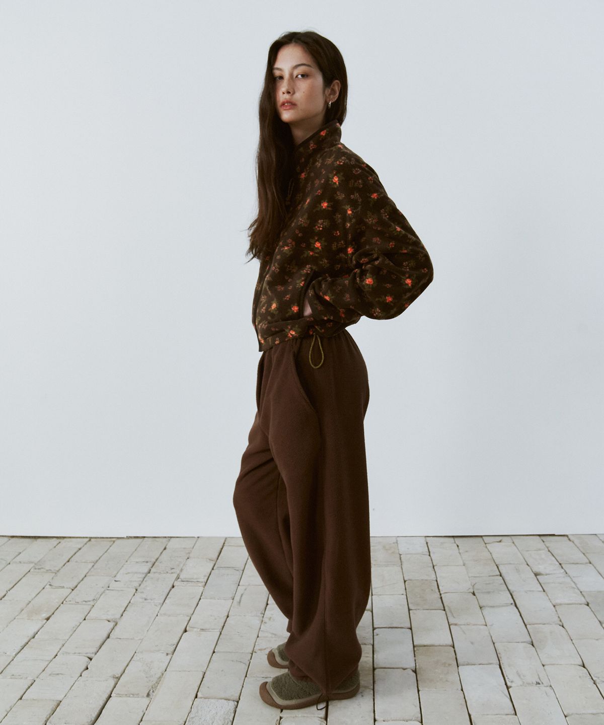 프리터(FRITUR) Soft Fleece Pants Brown_F263PT13