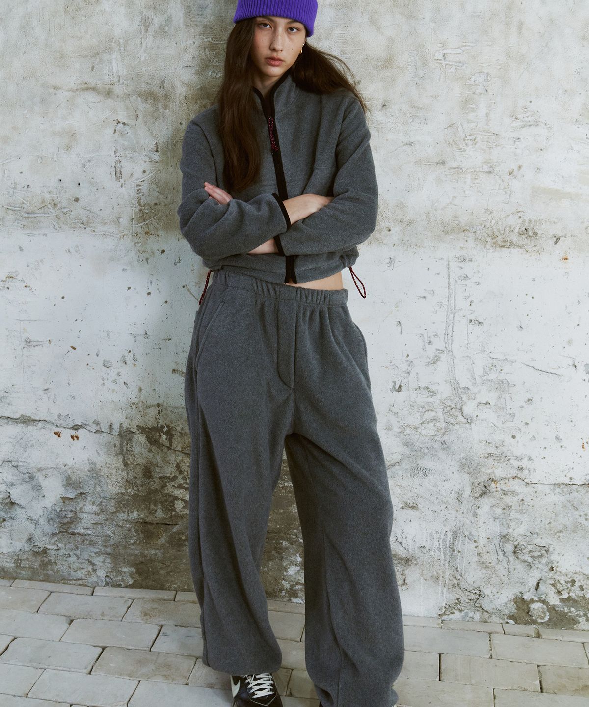 프리터(FRITUR) Soft Fleece Pants Grey_F263PT13